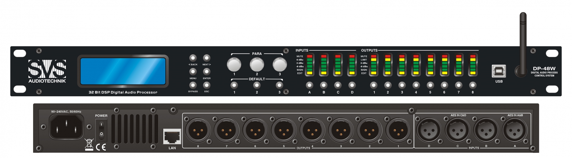 SVS Audiotechnik DP-48W Цифровой процессор: 4 входа 8 выходов в Пензенской области