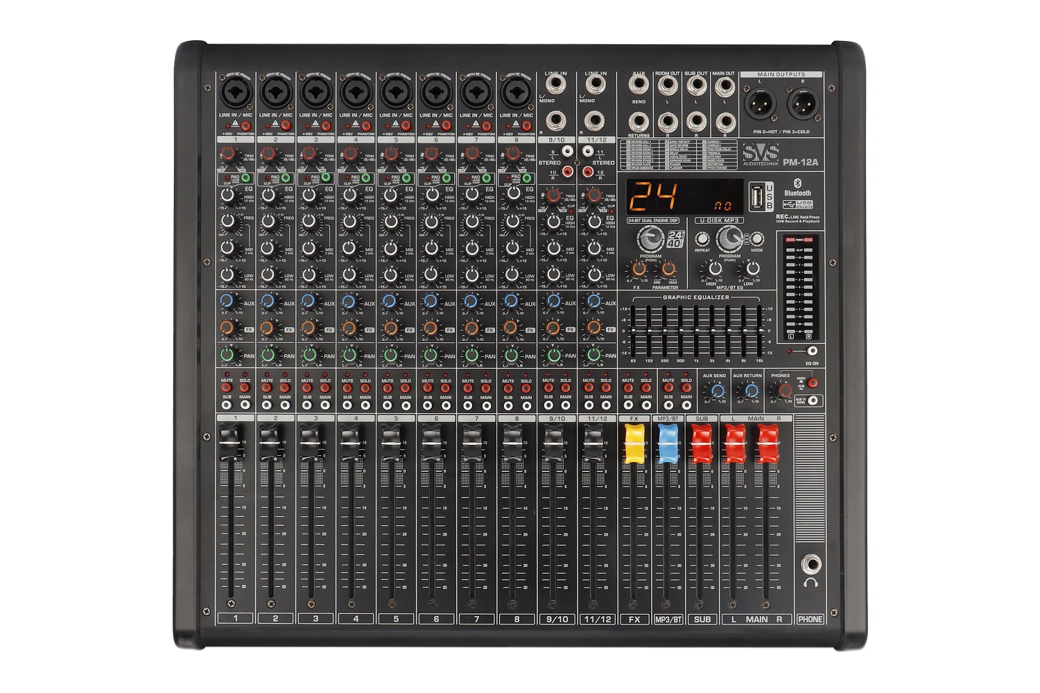 SVS Audiotechnik mixers PM-12A Активный аналоговый микшерный пульт, 12-канальный в Пензенской области